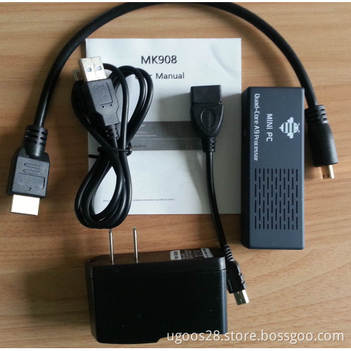 MK908 RK3188 Quad Core Google TV Stick, Smart Android TV Box 2GB RAM Built-in Bluetooth IPTV Mini PC
